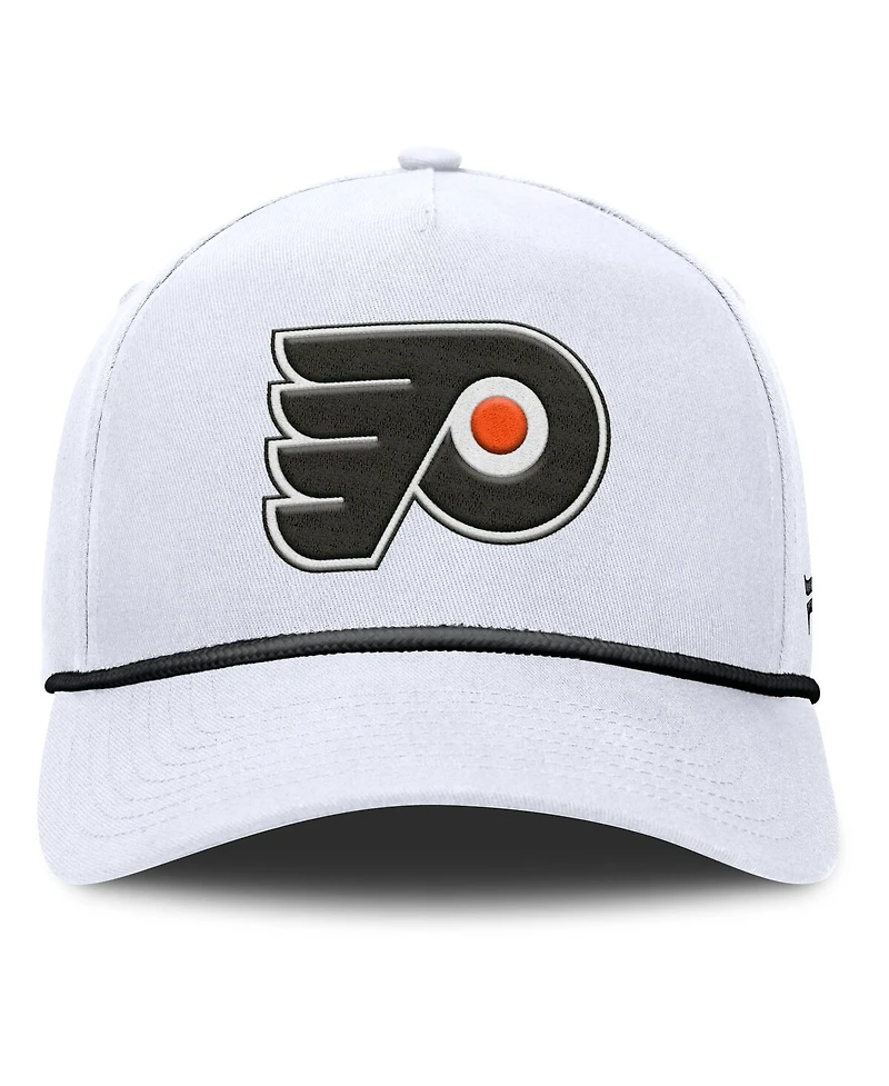 Fanatics Men's White Philadelphia Flyers Rope A-Frame Adjustable Hat