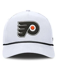 Fanatics Men's White Philadelphia Flyers Rope A-Frame Adjustable Hat