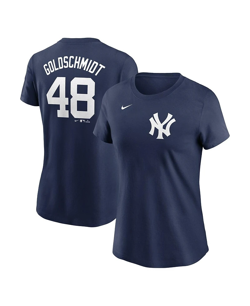 Nike Women's Paul Goldschmidt Navy New York Yankees Fuse Name Number T-Shirt