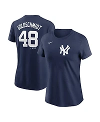 Nike Women's Paul Goldschmidt Navy New York Yankees Fuse Name Number T-Shirt