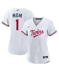 Nike Women's White Minnesota Twins 1 Mom Home Replica Jersey