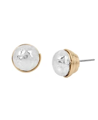 Robert Lee Morris Soho Two-Tone Bead Stud Earrings