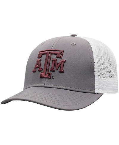 Top Of The World Men's Gray/White Texas A&M Aggies Victory Adjustable Hat