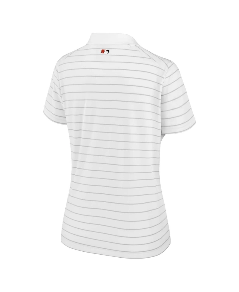 Nike Women's White Baltimore Orioles Authentic Collection Victory Performance Polo Shirt