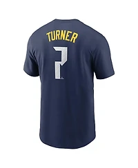 Nike Men's Trea Turner Royal Philadelphia Phillies 2024 City Connect Fuse Name Number T-Shirt