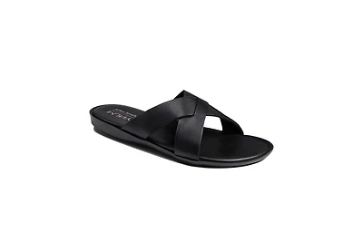Marc Joseph New York Men's Slip On Roman Court Criss Cross Sandals