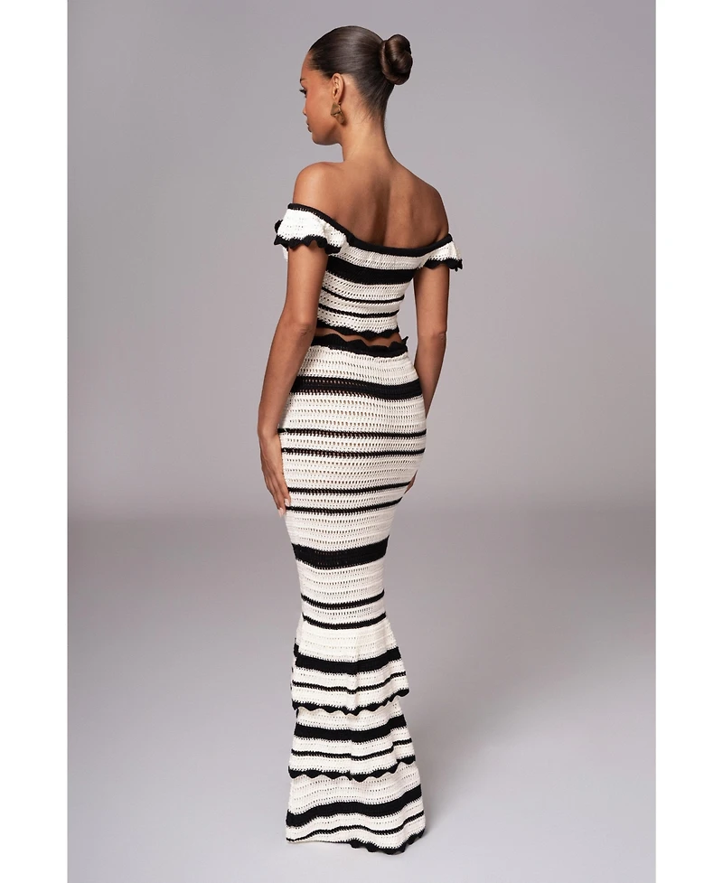 Jluxlabel Women's Corazon Ruffle Skirt Set