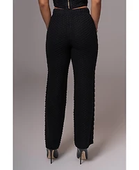 Jluxlabel Women's Beige Madison Knit Pants