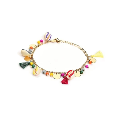 Sohi Women's Tassel Chain Anklet