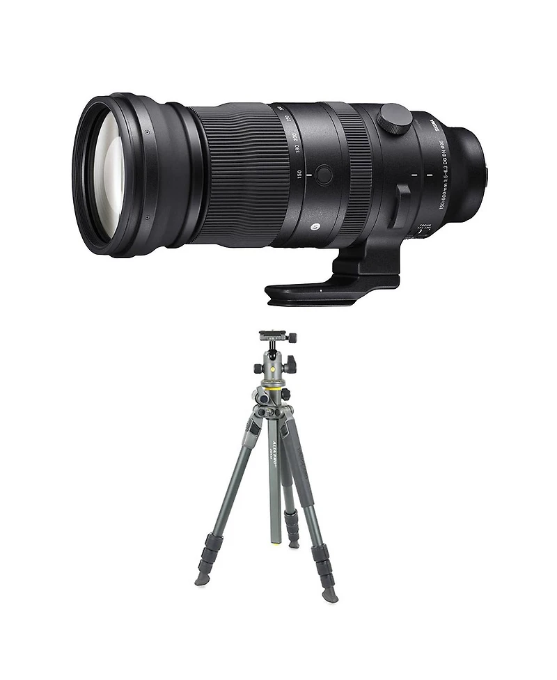 Sigma 150-600mm f/5-6.3 Dg Dn Os Sports Lens, Sony E, Bundle with Vanguard Alta Pro 2+ 263AB100 3-Section Aluminum Tripod