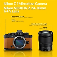 Nikon Z f Mirrorless Camera, Orange with Nikkor Z 24-70mm f/4 S Lens