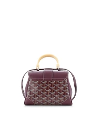 Pre-Owned Goyard Mini Saigon Top Handle Bag Coated Canvas with Leather