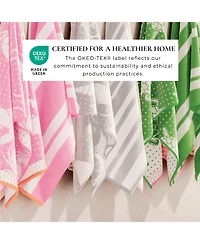 Linery & Co. 100% Cotton Jacquard 2 Pack Summer Beach Towels, 30" x 60"