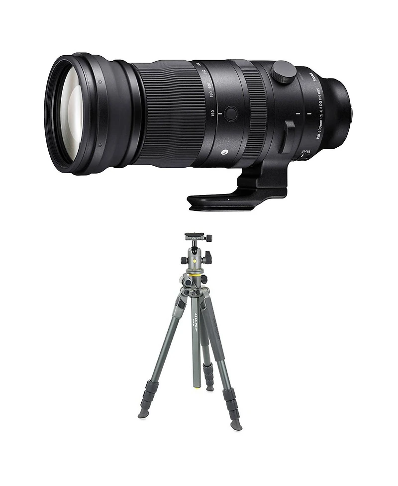 Sigma 150-600mm f/5-6.3 Dg Dn Os Sports Lens, L Mount, Bundle with Vanguard Alta Pro 2+ 263AB100 3-Section Aluminum Tripod