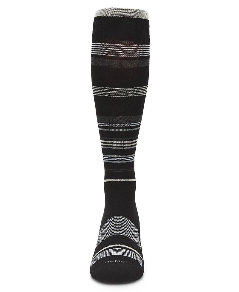 Men's Multi Striped Cotton Compression Socks UOY06868