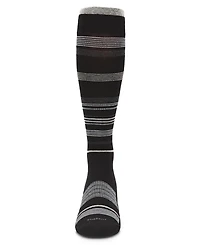 Men's Multi Striped Cotton Compression Socks UOY06868