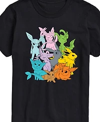 Airwaves Men's Pokemon Character Group Short Sleeve T-Shirt
