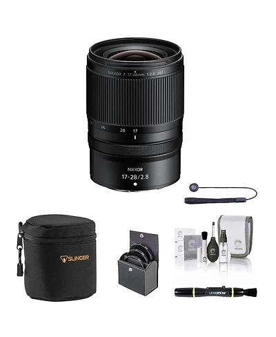 Nikon Nikkor Z 17-28mm f/2.8 Lens Bundle with 67mm Filter Kit, Soft Lens Case, Lens Cleaner, Cleaning Kit, Universal Lens Cap Tether