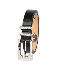 Sam Edelman Women's Hammered Metal Casual Leather Belt