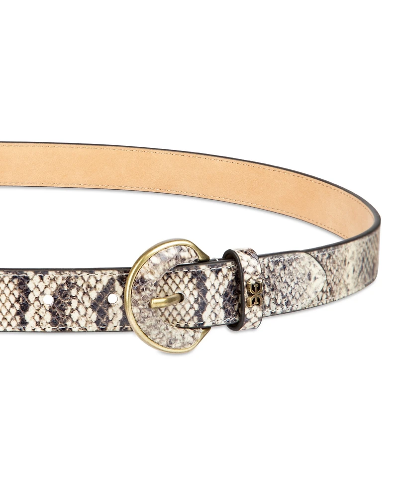 Sam Edelman Women's Leather Harness Buckle Belt