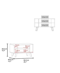 Bouse Coffee Table with Open Storage,Wengue