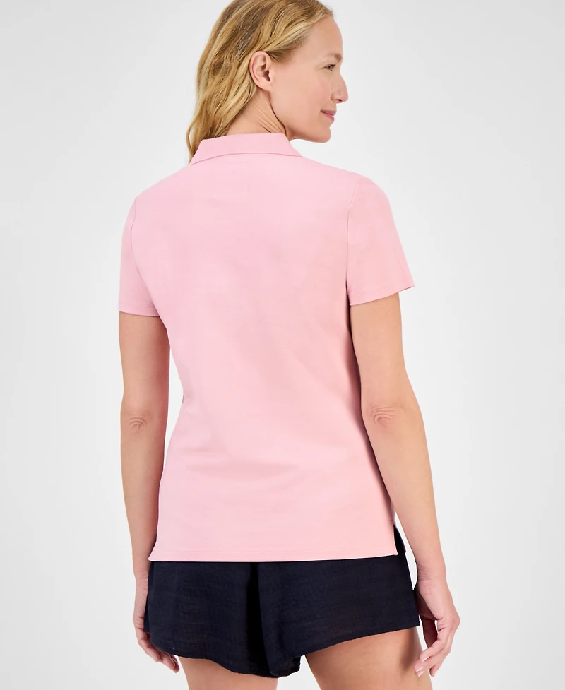 Nautica Jeans Women's Short-Sleeve Polo-Collar Shirt