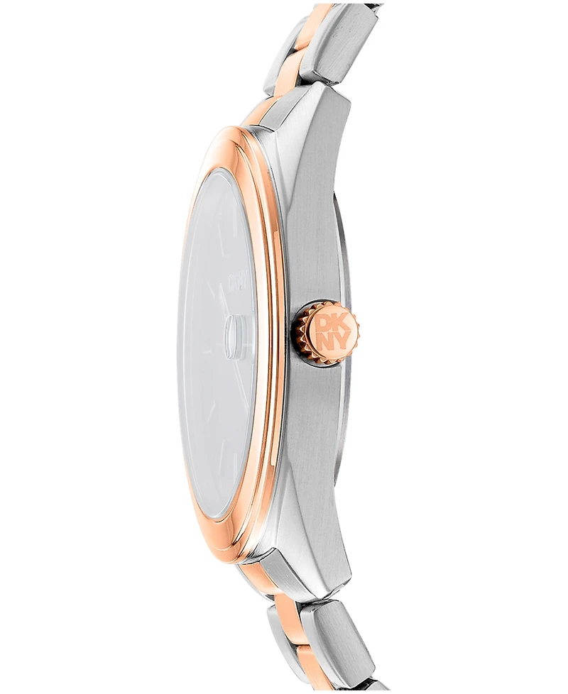 Dkny Men's Modernist Classics Brown Dial Gold Two-Tone Stainless Steel Bracelet Watch 40mm