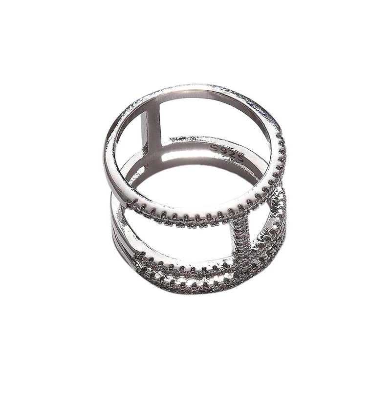 Sohi Women's Crystal Cocktail Ring