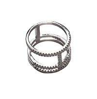 Sohi Women's Crystal Cocktail Ring
