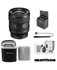 Sony Fe 24mm f/1.4 Gm Lens for Sony E, Bundle with ProOptic 67mm Filter Kit, Soft Lens Case, Lens Cleaner, Cleaning Kit, Universal Lens Cap Tether