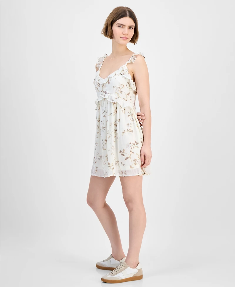 And Now This Women's Ruffled Babydoll Mini Dress, Exclusively at Macy's