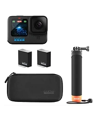 GoPro GoPro HERO12 Black Action Camera with Bundle, 2x Enduro Rechargeable Batteries, Go Pro Handler (Floating Hand Grip), Head Strap 2.0, Mounting Bu