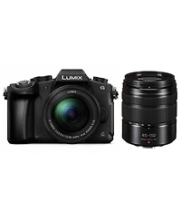 Panasonic Lumix Dmc-G85 Mirrorless Camera w/12-60mm f/3.5-5.6 Lumix G Ois Lens With 45-150mm f/4.0-5.6 Aspherical Lens for Mft, Matte Black