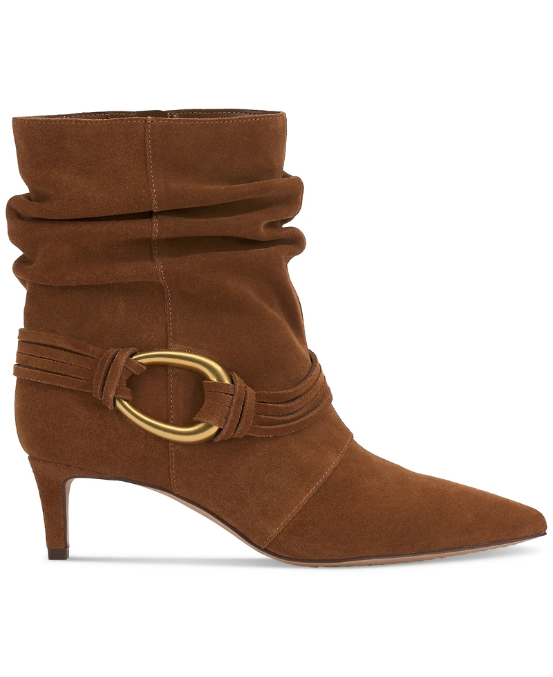 Vince Camuto Women's Kirpa Slouch Embellished Mid-Heel Dress Booties