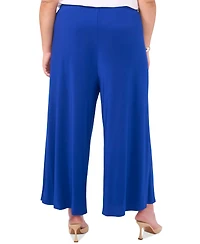 Vince Camuto Plus Solid Pull-On Wide-Leg Pants