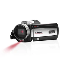 Minolta MN2K50NV 2.7K Qhd 48MP 3" Touchscreen Night Vision Camcorder, Black