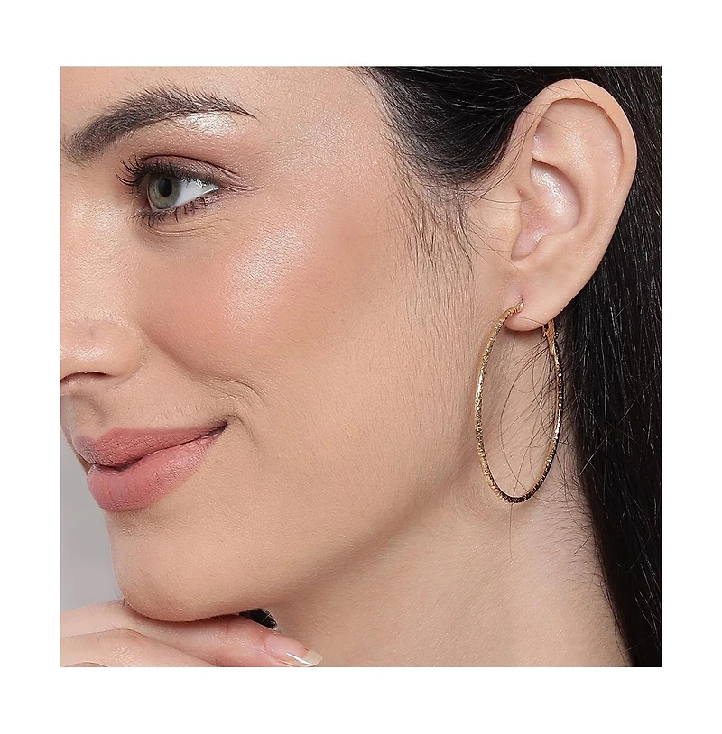 Sohi Women's Everyday Hoop Earrings Set