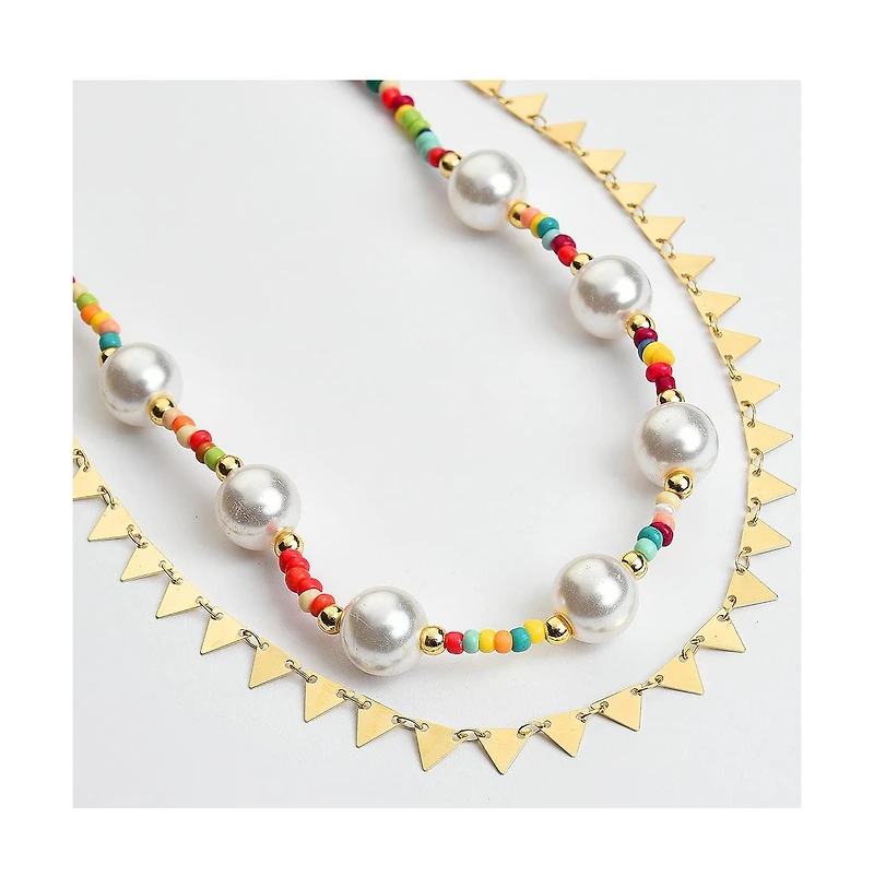 Sohi Women's Everyday Multi-Layer Necklace
