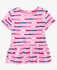 Epic Threads Toddler Girls Crayon Stripe Peplum Top, Exclusively at Macy's