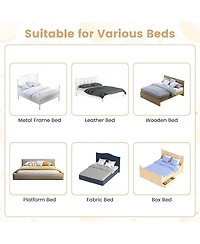 Costway Toddler 59'' Breathable Safety Bed Rail Guard