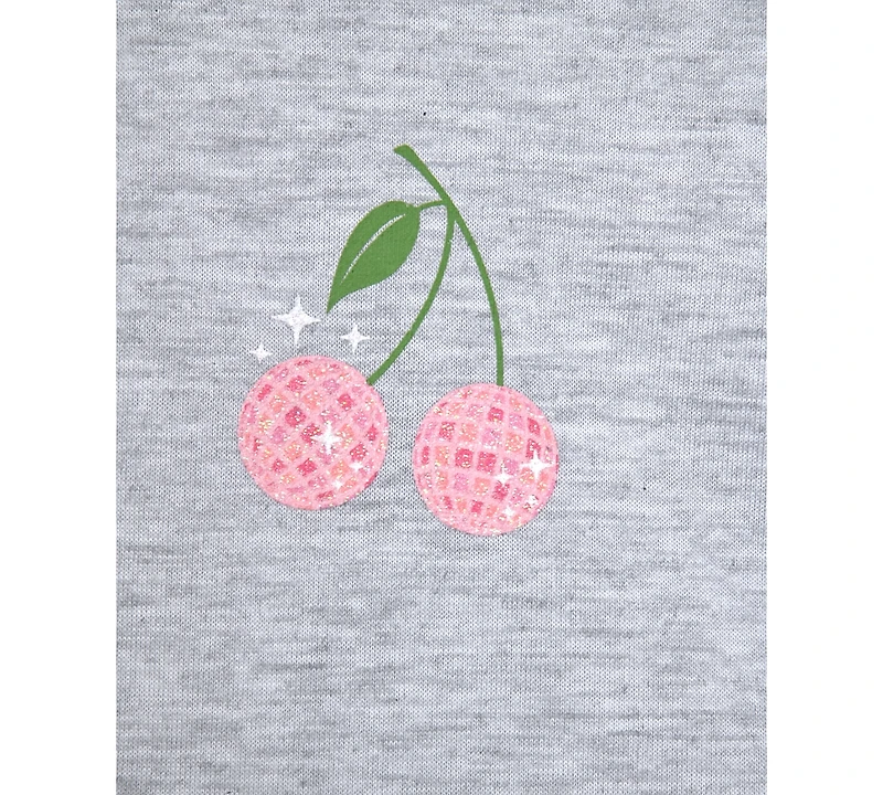 Max & Olivia Big Girls Cherry Print Dolphin Short Pajama Set