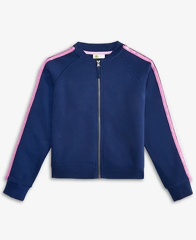 Epic Threads Little & Big Girls Sequin Striped Bomber Jacket, Exclusively at Macy's