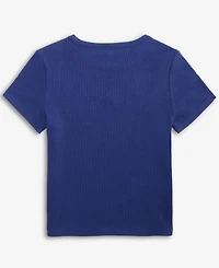Epic Threads Little & Big Girls Butterfly Embroidered Ribbed T-Shirt, Exclusively at Macy's