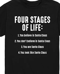 Airwaves Men's Christmas Four Stages of Life Short Sleeve T-Shirt
