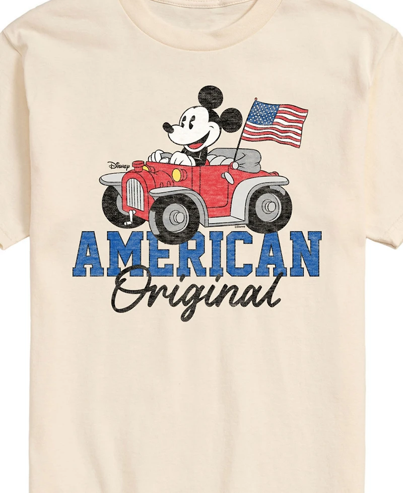 Airwaves Men's Disney Mickey American Original Short Sleeve T-Shirt