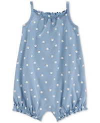 Carter's Baby Girls Cotton Shell-Print Sleeveless Romper