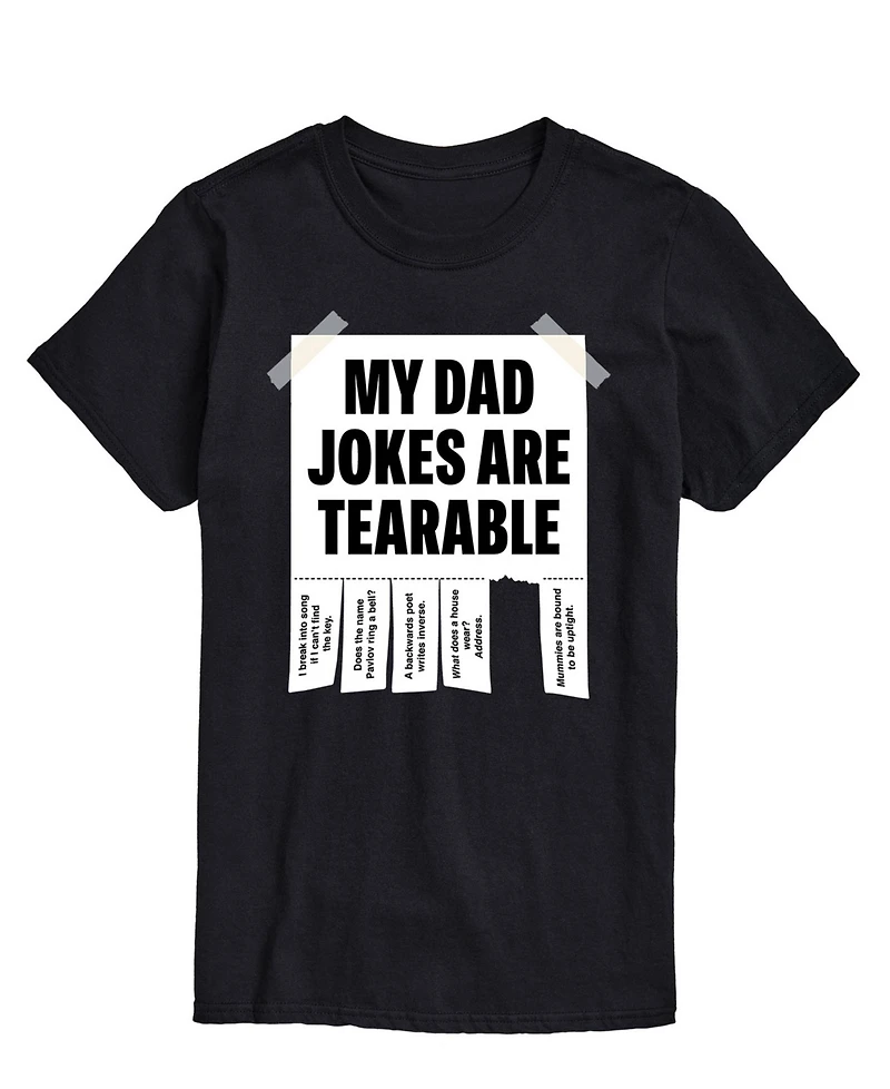 Airwaves Men's My Dad Jokes are Tearable Short Sleeve T-Shirt