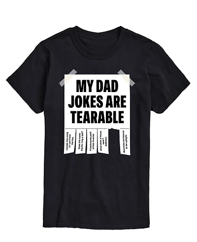Airwaves Men's My Dad Jokes are Tearable Short Sleeve T-Shirt