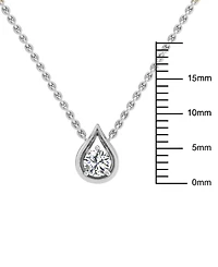 Diamond Tear-Shape 18" Pendant Necklace (1/5 ct. t.w.) 14k White or Yellow Gold