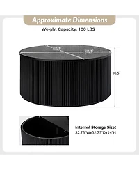 Lance 35.4" Round Coffee Table